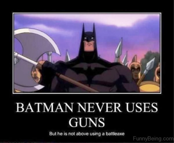 Batman Never Uses Guns