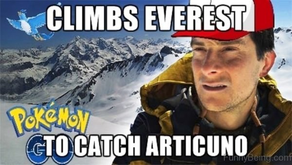 Climbs Everest To Catch Articuno