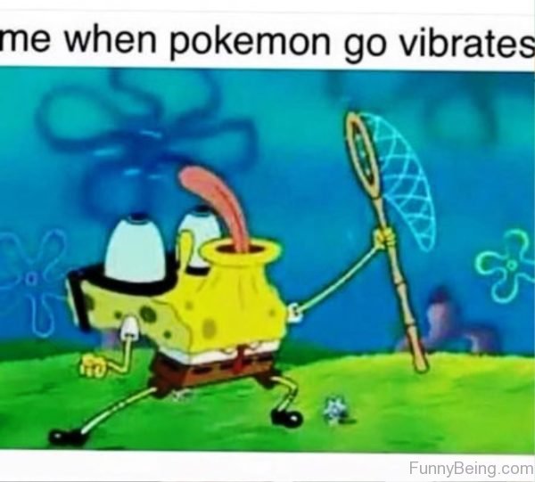 Me When Pokemon Go Vibrates