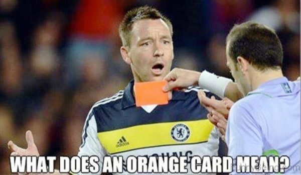 What Does An Orange Card Mean