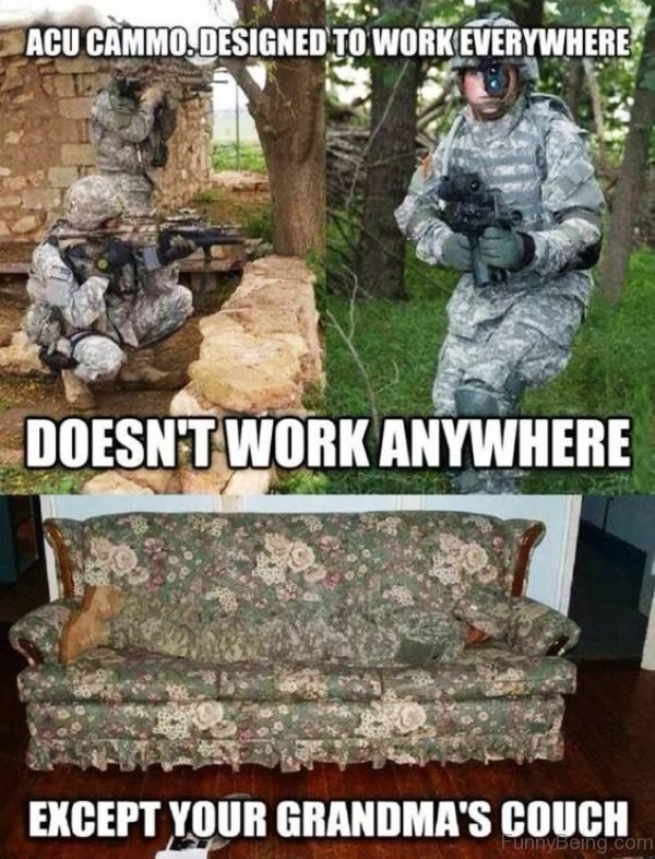 ACU Cammo Designed To Work Everywhere