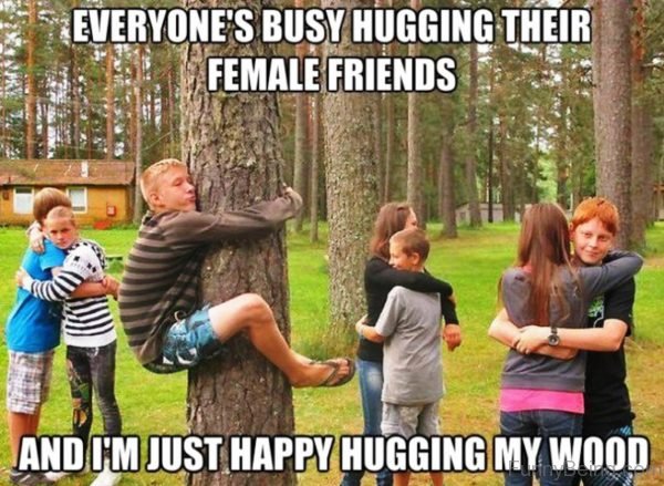 Everyone's Busy Hugging Their Female Friends