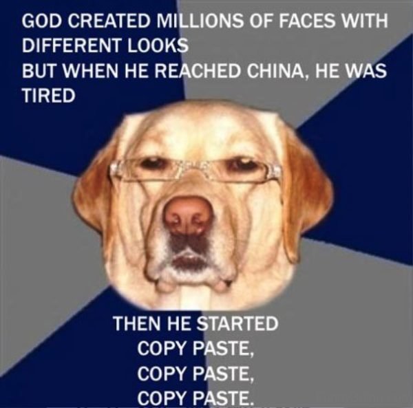 God Created Millions Of Faces