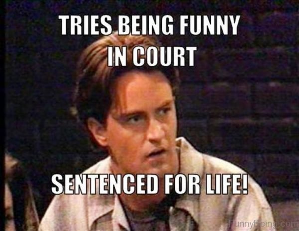 Tries Being Funny In Court