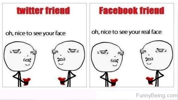 Twitter Friend Vs Facebook Friend