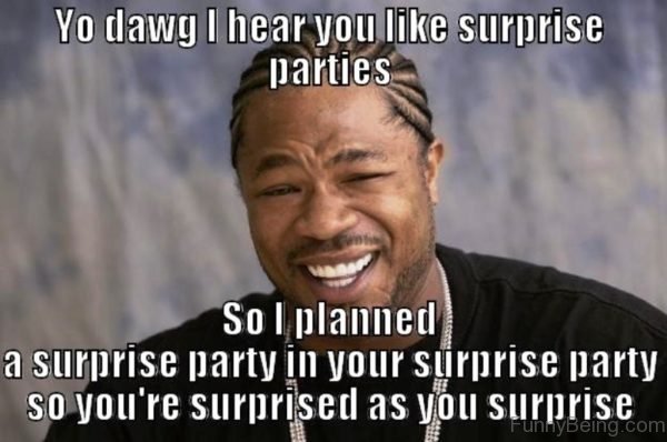 Yo Dawg I Hear You Like Surprise Parties