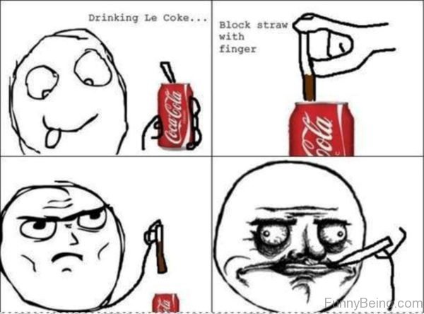 Drinking Le Coke