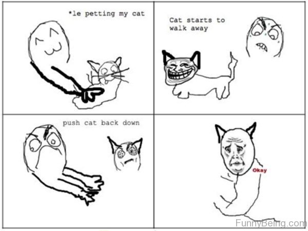 Le Petting My Cat