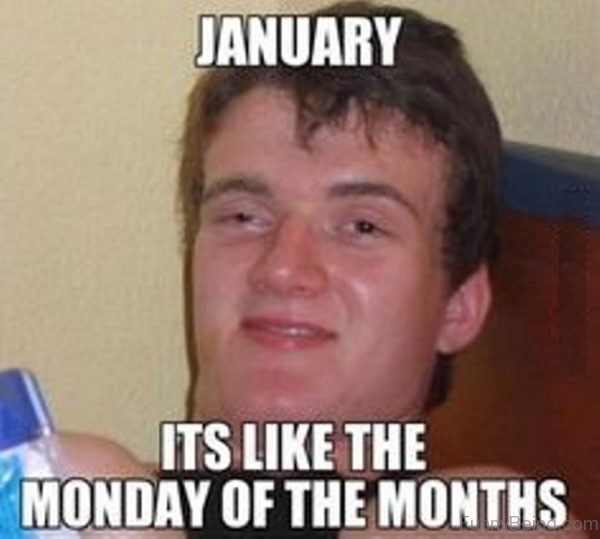 January Its Like The Monday Of The Months