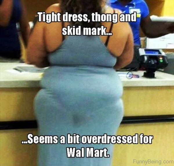 Tight Dress Thong And Skid Mark