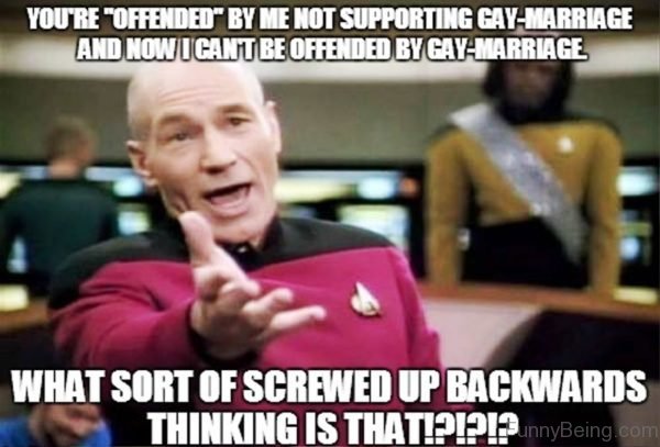 You're Offended By Me Not Supporting