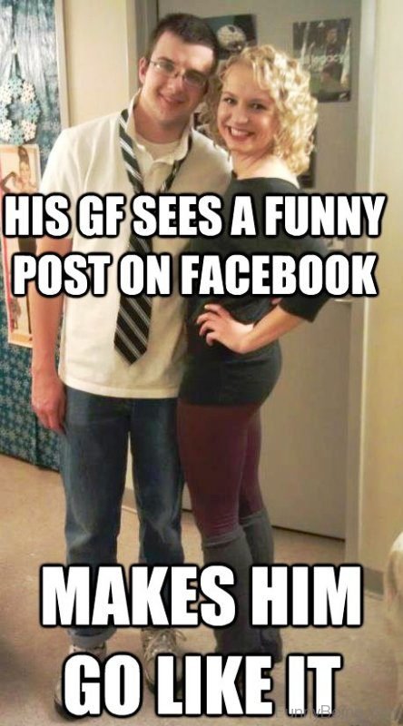 His GF Sees A Funny Post On Facebook