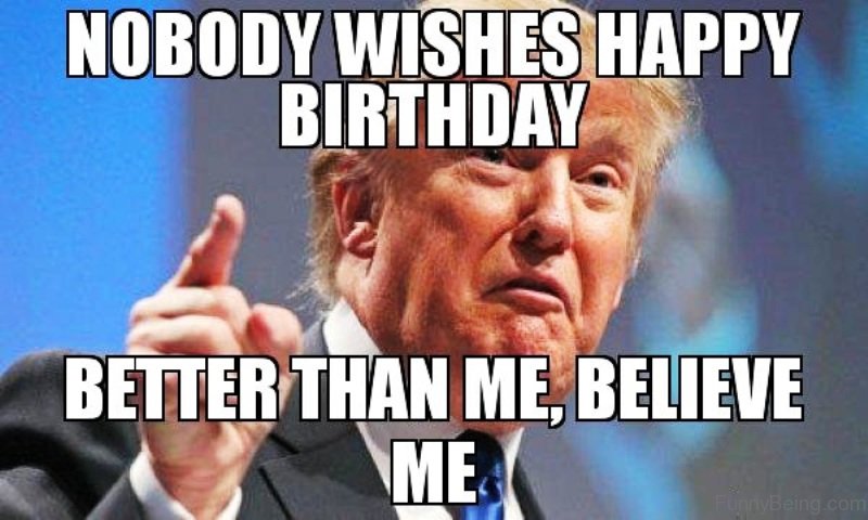 Donald Trump Happy Birthday Meme Greeting Card By Balzac Redbubble