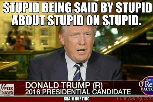 Stupid Being Said By Stupid