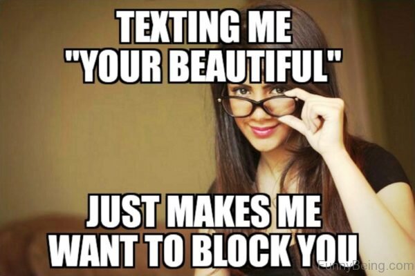 Texting Me Your Beautiful