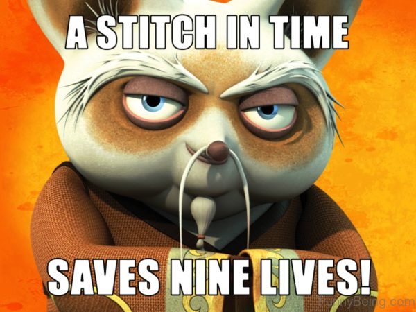 A Stitch In Time Saves Nine Lives
