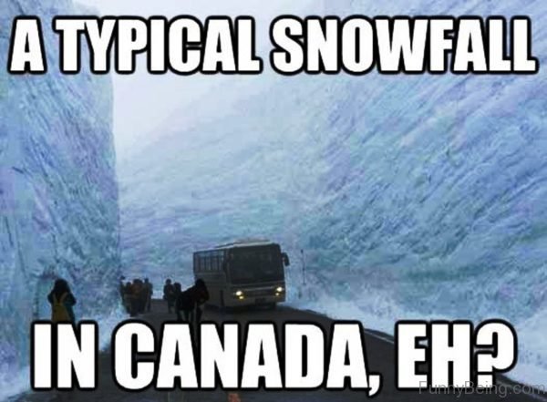 A Typical Snowfall In Canada
