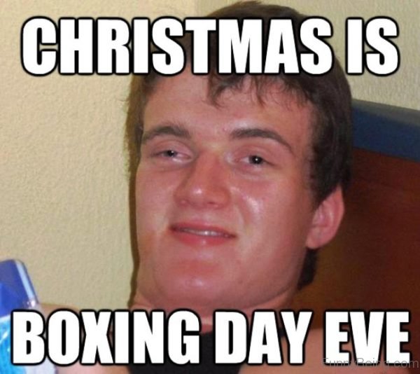 Christmas Is Boxing Day Eve