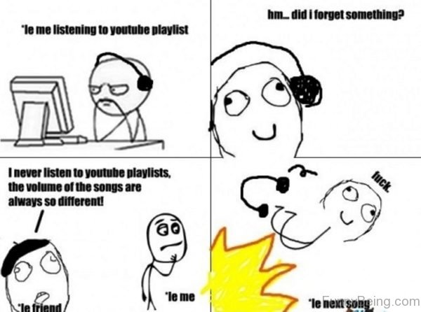 Le Me Listening To Youtube Playist