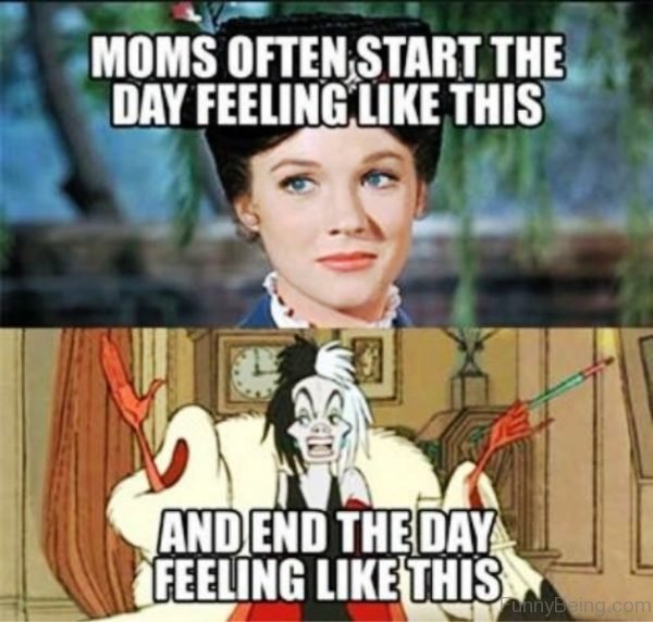 Moms Often Start The Day Feeling Like This