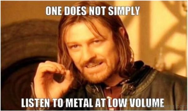 One Does ot Simply Listen To Metal