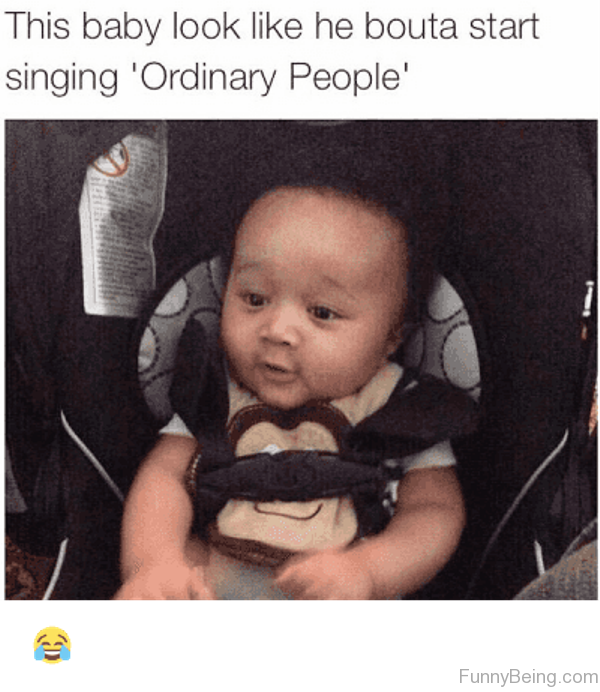 This Baby Look Like He Bouta Start Singing