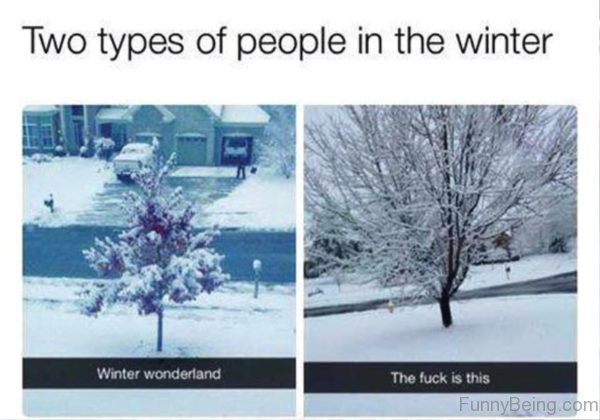 Two Types Of People In The Winter
