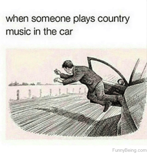 When Someone Plays Country Music In The Car