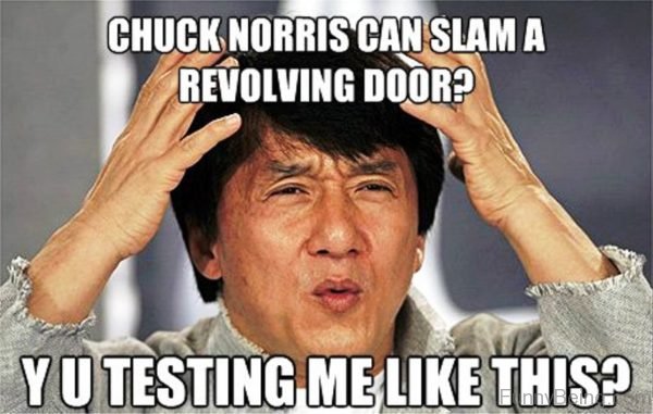 Chuck Norris Can Salm A Revolving Door