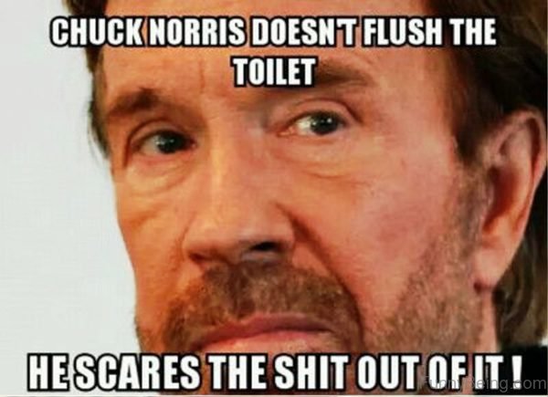 Chuck Norris Doesnt Flush The Toilet