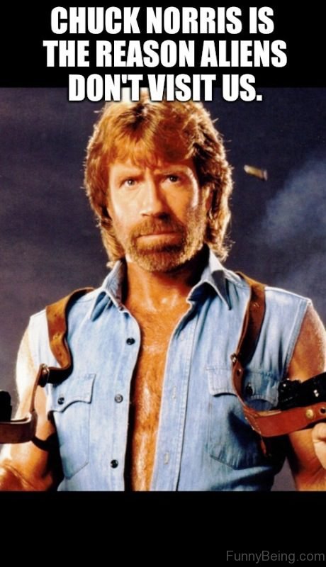 Chuck Norris Is The Reason Aliens