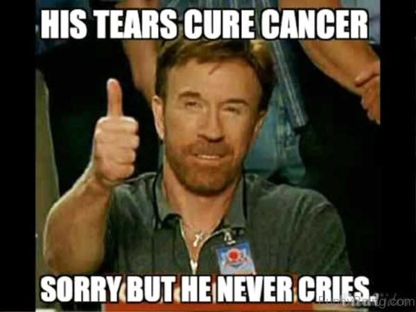 His Tears Cure Cancer