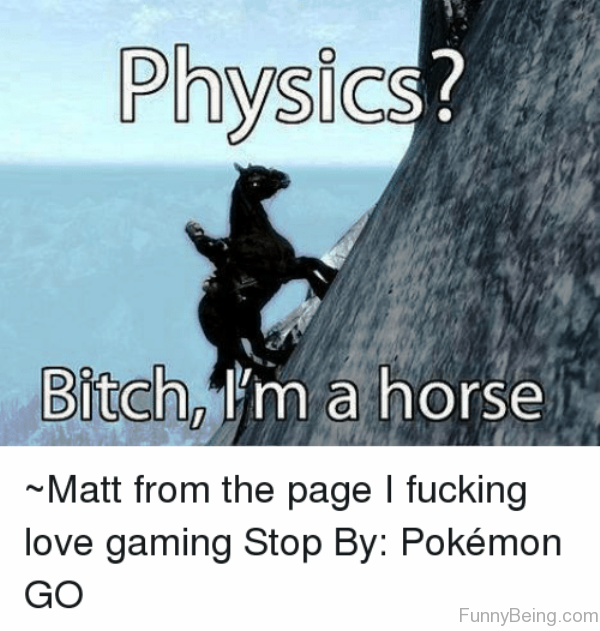 Physics Bitch Im A Horse