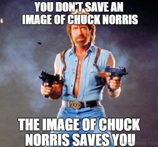 You Dont Save An Image Of Chuck Norris