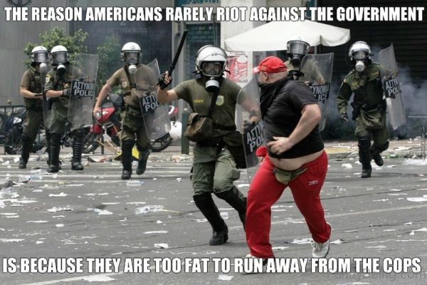 The Reason Americans Rarely Riot