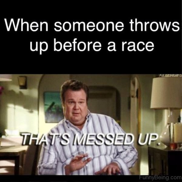 When Someone Throws Up Before A Race