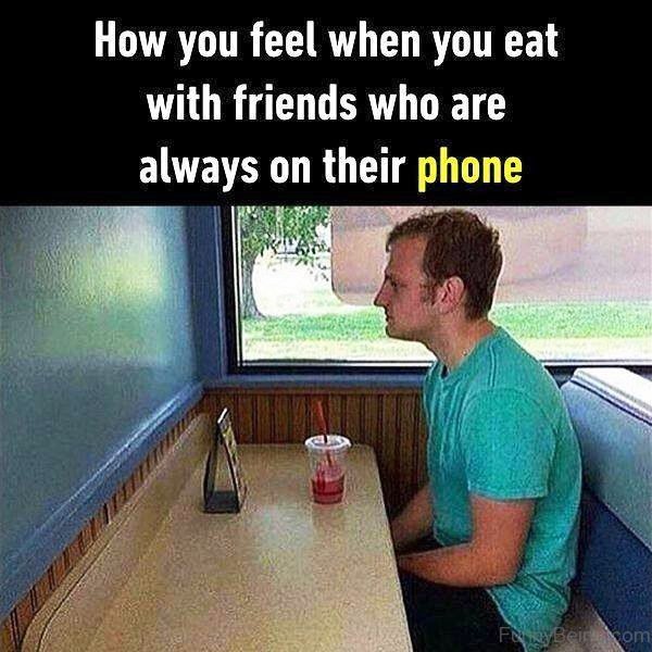 How You Feel When You Eat With Friends