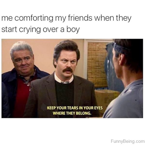 Me Comforting My Friends