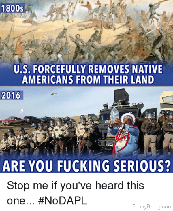 US Forcefully Removes Native