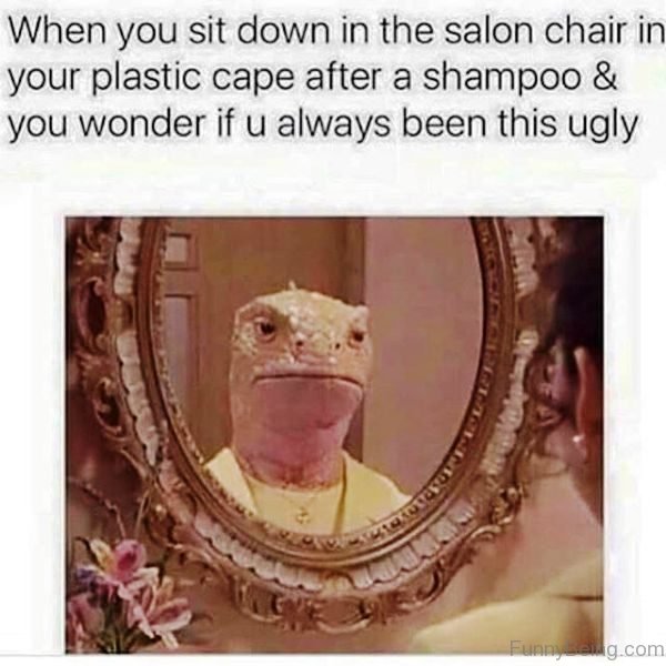 When You Sit Down In The Salon Chair