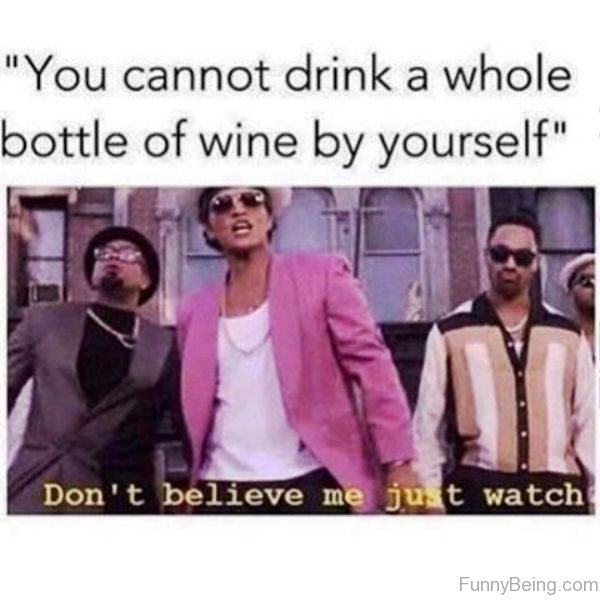 You Cannot Drink A Whole Bottle Of Wine