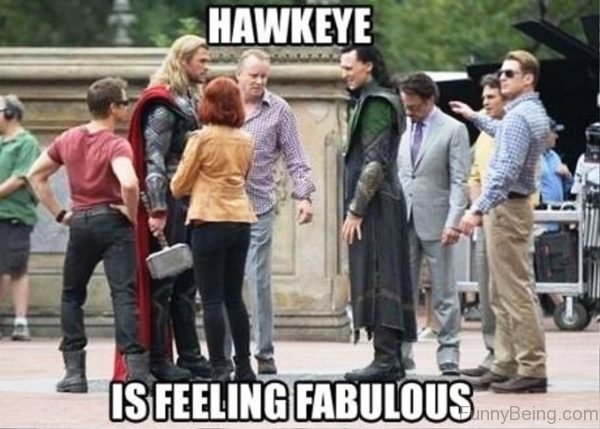 Hawkeye Is Feeling Fabulous