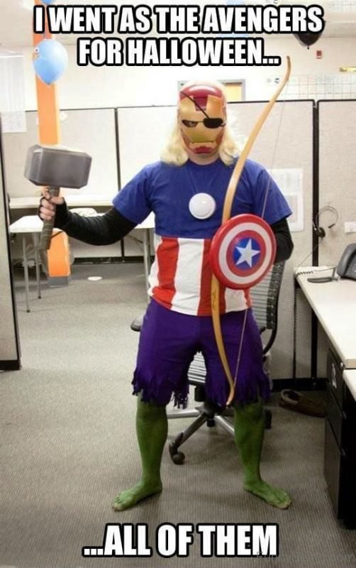I Went As The Avengers For Halloween