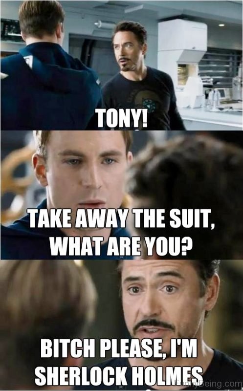 Tony Take Away The Suit