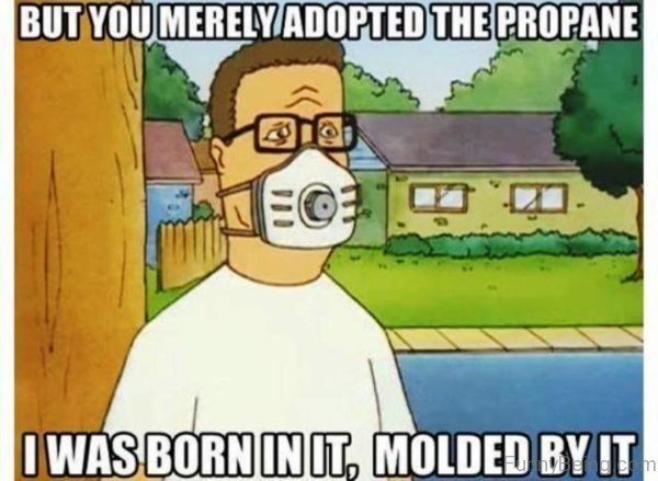 But You Merely Adopted The Propane