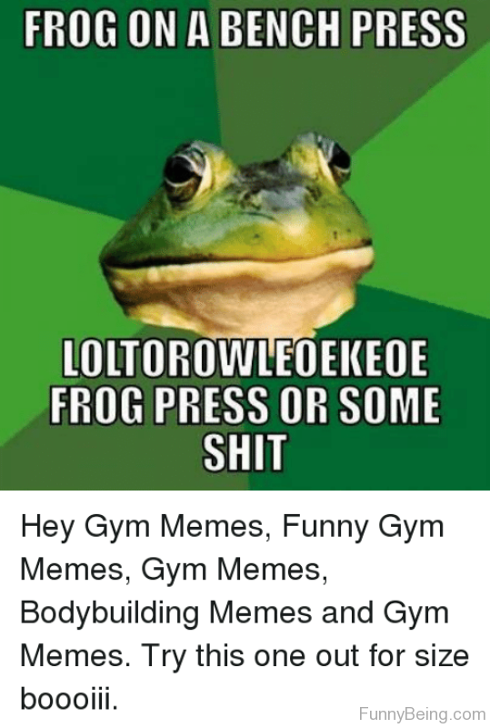 Frog On A Bench Press