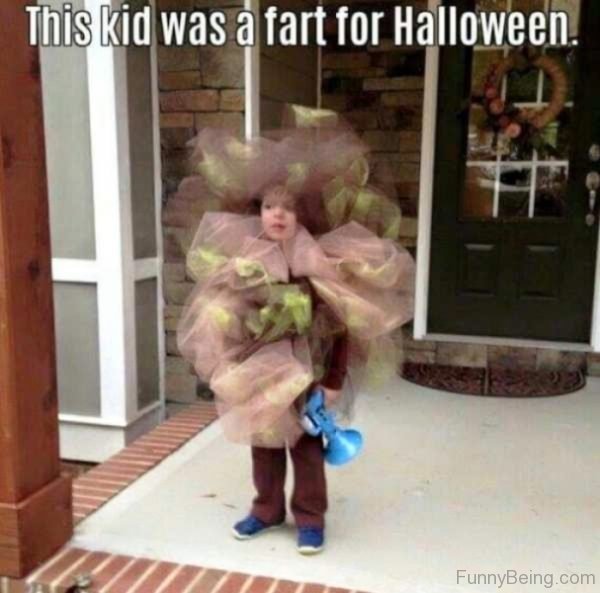 This Kid Was A Fart For Halloween