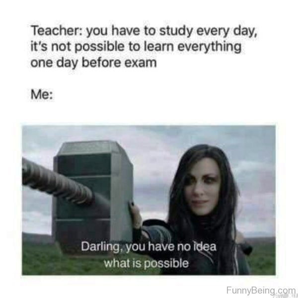 You Have To Study Every Day