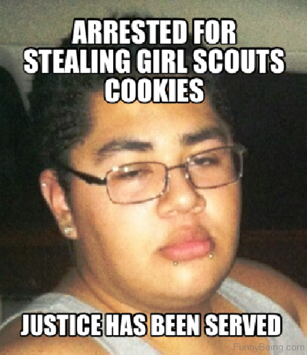 Arrested For Stealing Girl Scouts Cookies