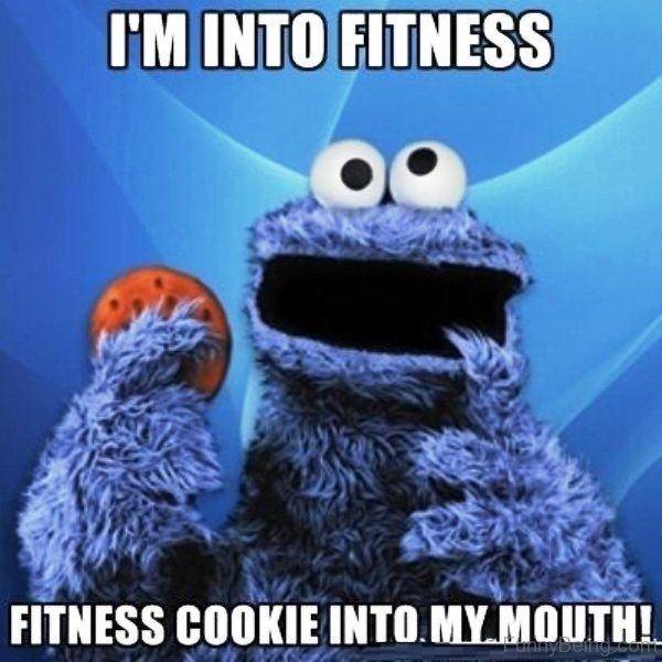 Fitness Cookie Into My Mouth